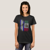 El Salvador Flag Mexico Grown Country Flags Stripe Tシャツ (正面フル)