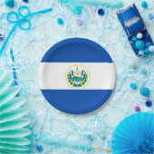 El Salvador flag Paper Plate ペーパープレート (パーティー)