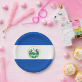 El Salvador flag Paper Plate ペーパープレート (パーティー)