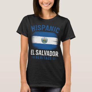 El Salvador Heritage Salvadoran Pride Distressed F Tシャツ