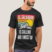 El Salvador Is Calling And I Must Go, Wavy Sunset  Tシャツ (正面)