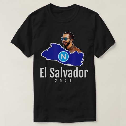 El Salvador, Nayib Bukele, Nuevasアイディア2021 Tシャツ (デザイン正面)