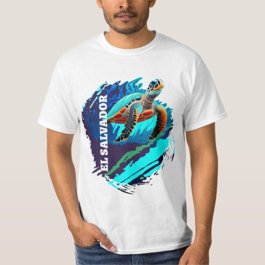 EL SALVADOR TORTUGA MARINA Tシャツ (正面)
