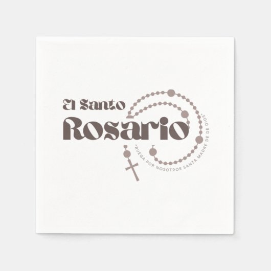 El Santo Rosario スタンダードカクテルナプキン (正面)