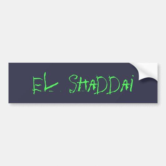 El Shaddai バンパーステッカー (正面)