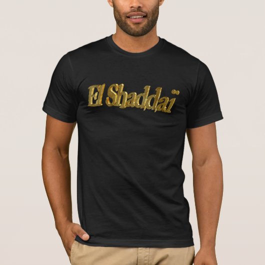 El Shaddaï Gold 3D TRANS PNG Tシャツ (正面)