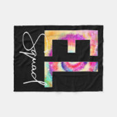 El Squad Tie Dye Back To School Women Appreciation フリースブランケット (正面(横))