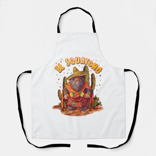 El Squatcho Bigfoot with Maraca, Sombrero and Ponc エプロン (正面)