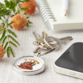 El Squatcho Bigfoot with Maraca, Sombrero and Ponc キーホルダー (側面)