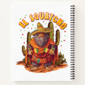 El Squatcho Bigfoot with Maraca, Sombrero and Ponc ノートブック (裏面)