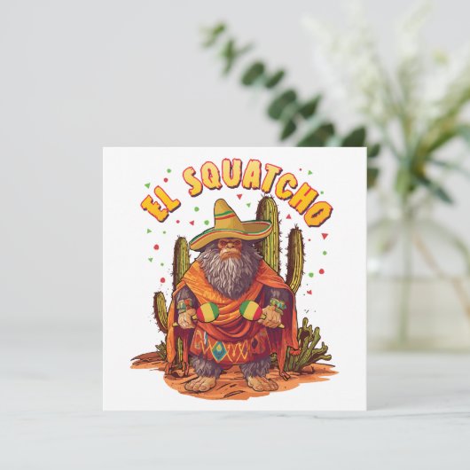 El Squatcho Bigfoot with Maraca, Sombrero and Ponc 招待状 (スタンド正面)