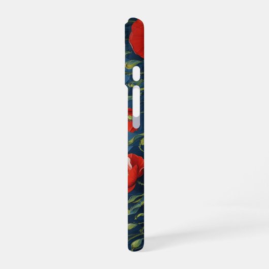 El susurro del viento en las amapolas iPhone 16ケース (左側面)