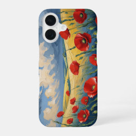 El susurro del viento en las amapolas iPhone 16ケース