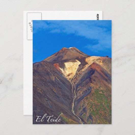El Teide, Tenerife，はがき ポストカード (正面/裏面)