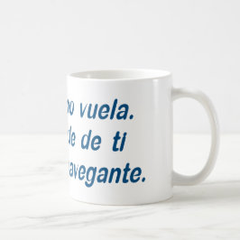 El tiempo vuela. Depende de ti ser el navegante. コーヒーマグカップ