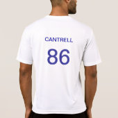 El TorosプレーヤーのワイシャツCantrell Tシャツ (裏面)