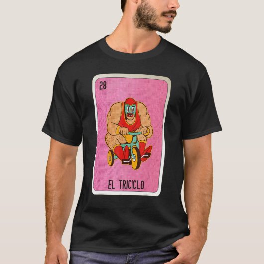 El Tricicolo Mexican Slang Lottery Bingo Cards Tシャツ (正面)
