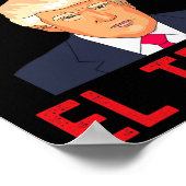 El Trump – トランプ誇りを持った支持者の選挙日 ポスター (角)