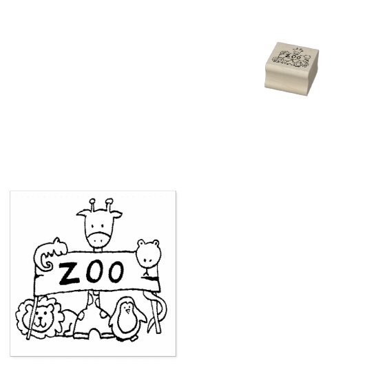 El zoo ラバースタンプ (押印)