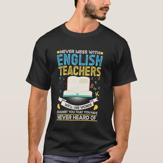 ELA英語教師 Tシャツ (正面)