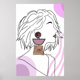 Ela de brinco novo ポスター