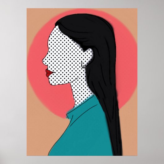 Ela de perfil  - camadas ポスター (正面)