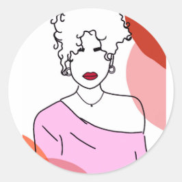 Ela - pink ラウンドシール