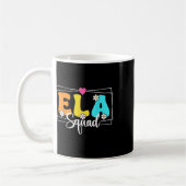 Ela Squad 教師 英語 バックトゥスクール コーヒーマグカップ (左)