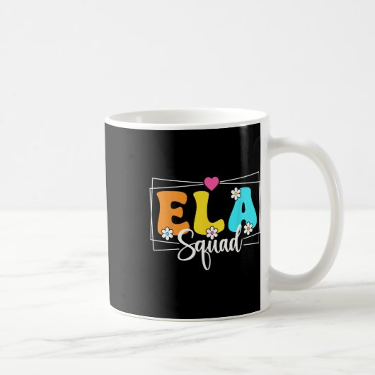 Ela Squad 教師 英語 バックトゥスクール コーヒーマグカップ (右)