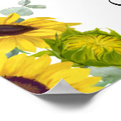 Elaborate Typography Floral The Wedding Of Sign ポスター (角)