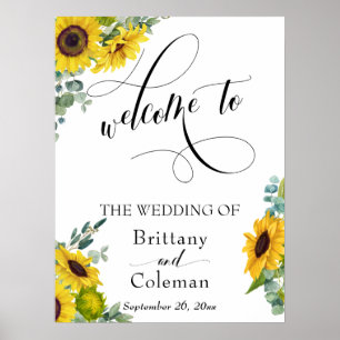 Elaborate Typography Floral The Wedding Of Sign ポスター