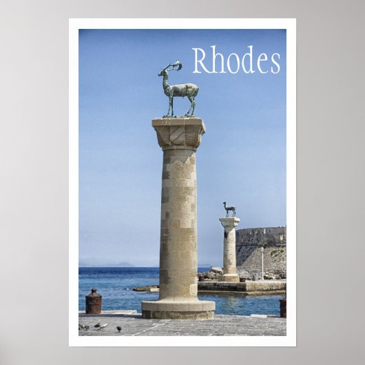 Elafos and Elafina, Rhodes, Greece Poster ポスター (正面)