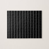 Elagnat Black & Smoky Black垂直ストライプ ジグソーパズル (横)