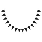 Elagnat Black & Smoky Black垂直ストライプ バンティングフラッグ (全)