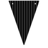 Elagnat Black & Smoky Black垂直ストライプ バンティングフラッグ (第3の旗)