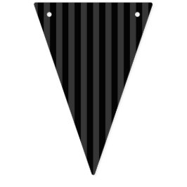 Elagnat Black & Smoky Black垂直ストライプ バンティングフラッグ