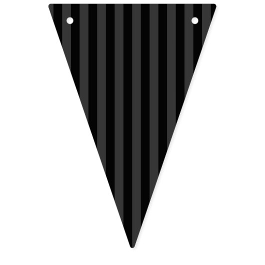 Elagnat Black & Smoky Black垂直ストライプ バンティングフラッグ (第1の旗)