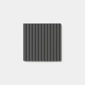 Elagnat Black & Smoky Black垂直ストライプ ポストイット (正面)