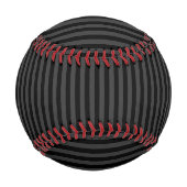 Elagnat Black & Smoky Black垂直ストライプ 野球ボール (裏面)