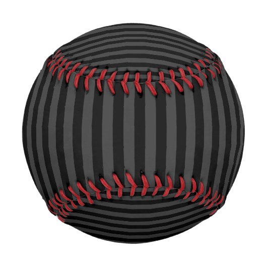 Elagnat Black & Smoky Black垂直ストライプ 野球ボール (正面)