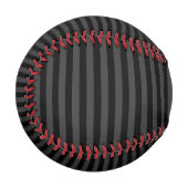 Elagnat Black & Smoky Black垂直ストライプ 野球ボール (正面左)