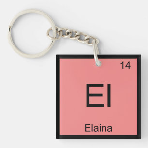 Elaina Name化学要素周期表 キーホルダー