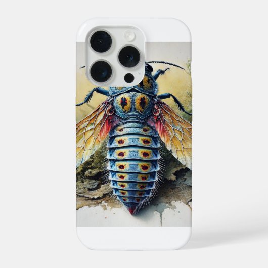 Elaphropus beetle 240924IREF210 - Watercolor iPhoneケース (裏面)
