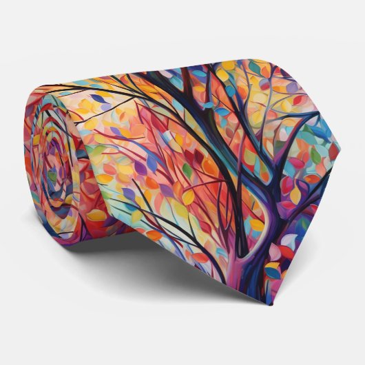 Elasira - Pop Art Herbst ネクタイ (ロール)