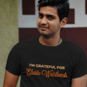 Elastic Waistbandの感謝祭に感謝おもしろいする Tシャツ