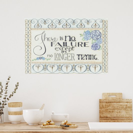 Elbert Hubbardのポスターは失敗しない ポスター (キッチン)