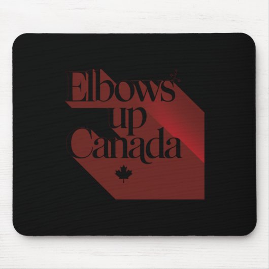 Elbows Upカナダのステッカー2 マウスパッド (正面)