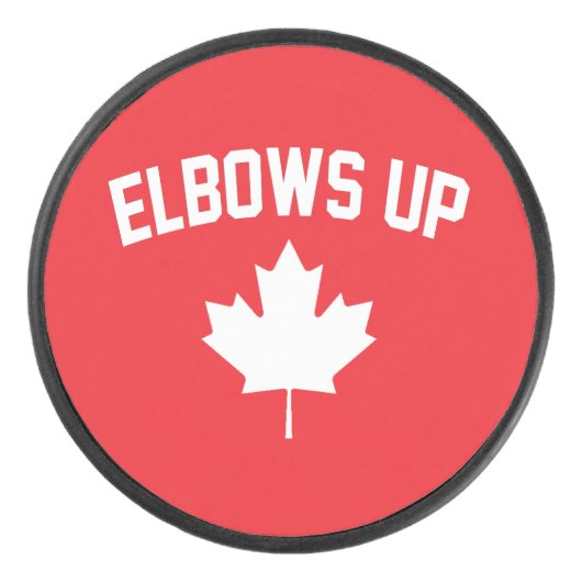 Elbows Upカナダ – カナ誇りを持ったディアン アイスホッケーパック (正面)