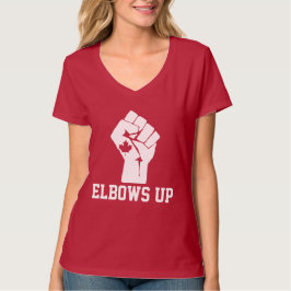 Elbows Upカナダ – カナ誇りを持ったディアン Tシャツ