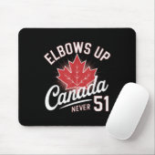 Elbows Up Canada Never 51 Canada Flag マウスパッド (マウス)